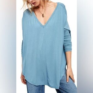 Free People Moonshine Tunic In Blue S